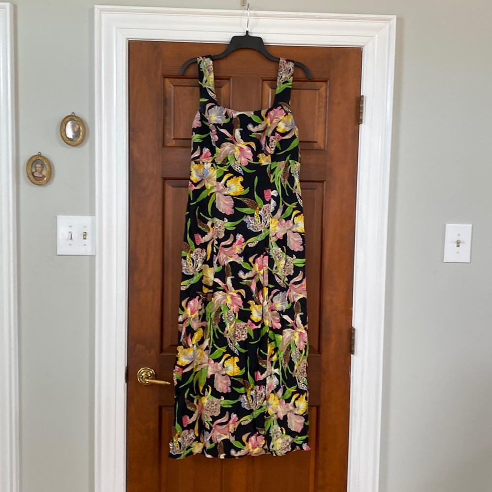 Long dress in tropical print by JD Sone size:6
